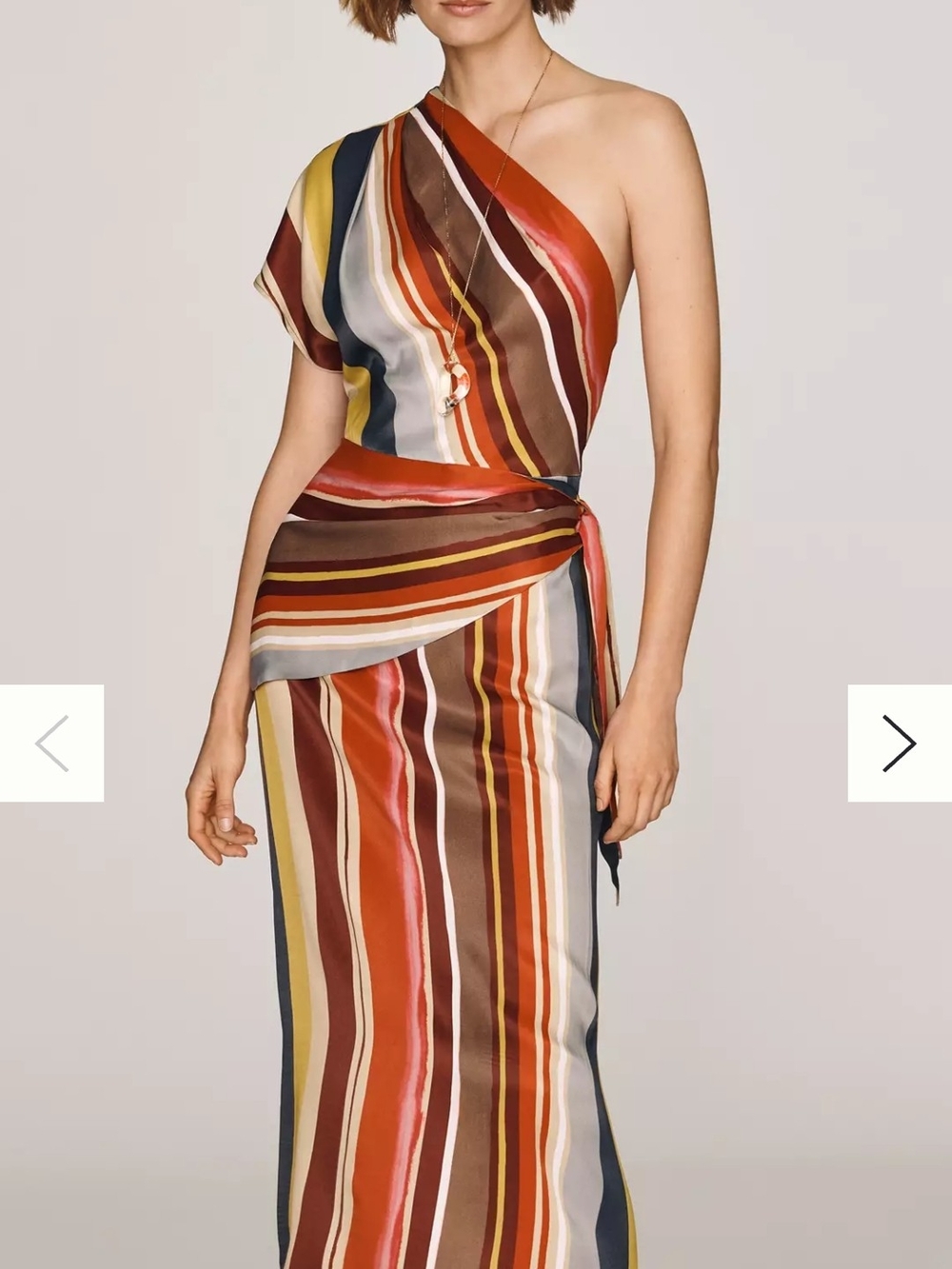 By Anthropologie Scarf Midi Slip Dress